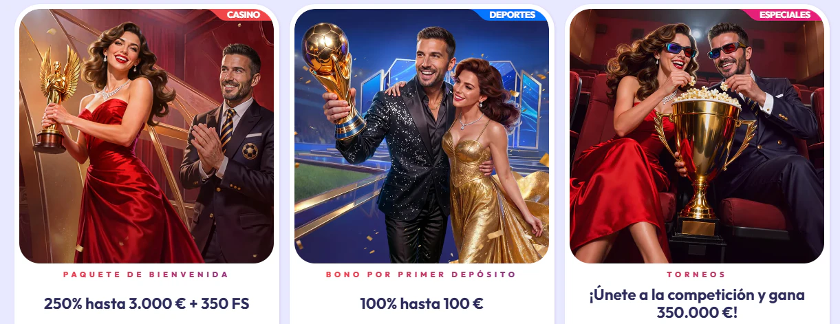 Promociones de bienvenida de Infinity Casino para casino y apuestas deportivas